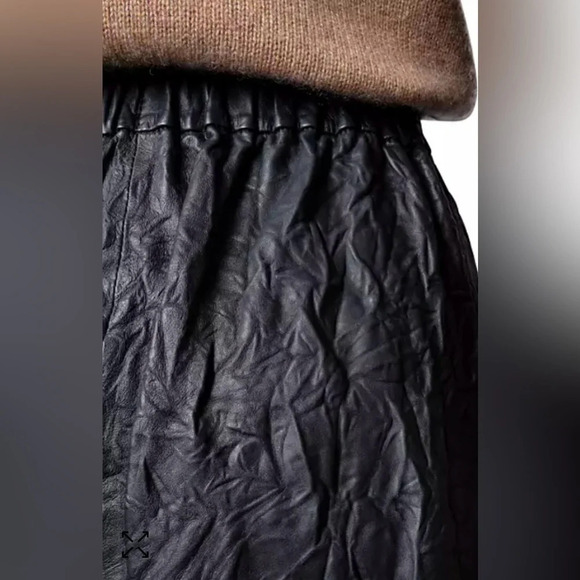 Zadig & Voltaire Joslin Cuir Froisse Leather Skirt - Picture 6 of 15